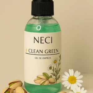 gel de limpieza clean green pistacho y manzanilla